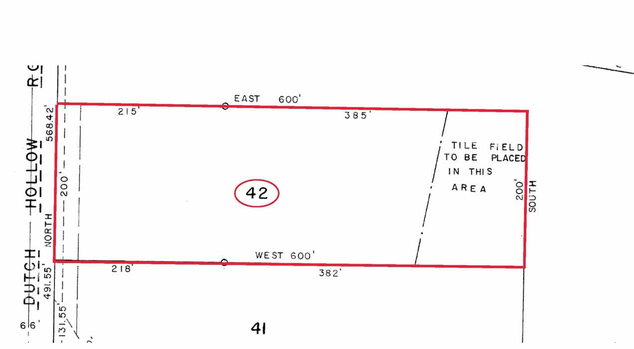 Lot 42 Dutch Hollow Lake Wisconsin